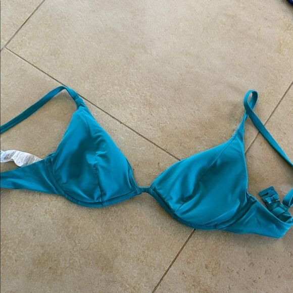 Teal Bikini Top - BRAND NEW - Calzedonia - NWT - Size Medium Bikini Top - Picture 1 of 5